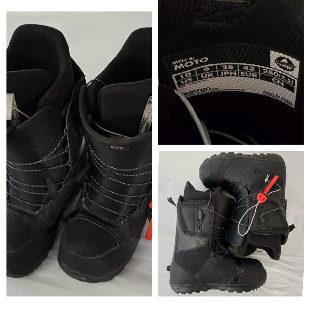 Men’s Burton Moto Imprint 1 Black Snowboard Boots